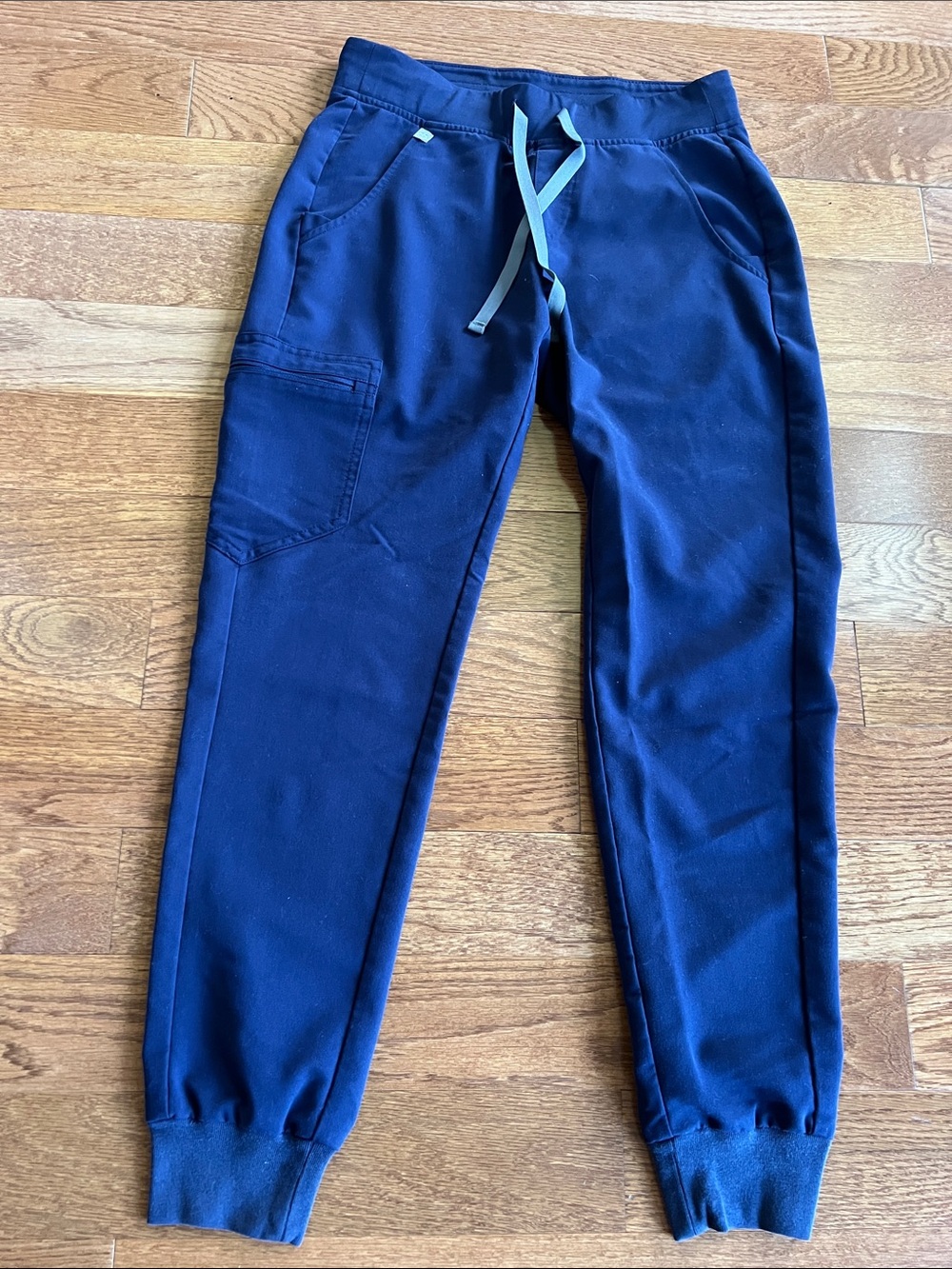 Figs Navy Blue Jogger Track Pants with Drawstring